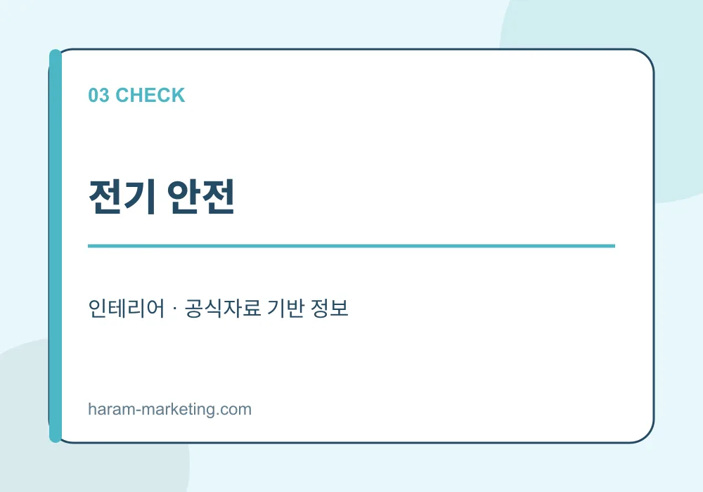 장마철 집 누수·침수 점검 체크리스트: 천장 얼룩부터 보험 확인까지 - 전기 안전 안내 인포그래픽