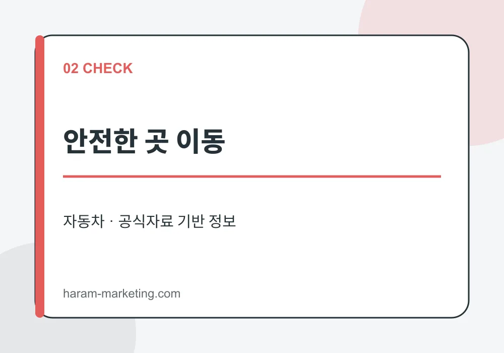 폭우 차량 침수 대처법과 자동차보험 보상: 시동을 걸면 안 되는 이유 - 안전한 곳 이동 안내 인포그래픽