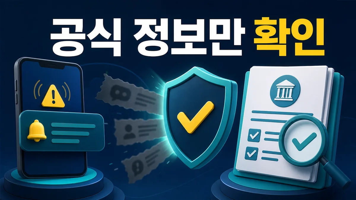 재난 상황에서 확인되지 않은 소문을 거르고 공식 정보만 확인하는 안전 카드
