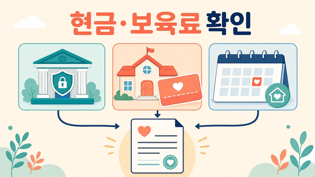 2026 부모급여의 가정양육 현금과 어린이집 보육료 바우처 적용 방식을 구분하는 카드