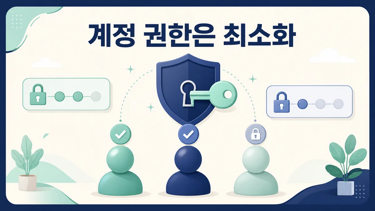 블로그 대표 계정을 보호하고 대행사 권한을 최소화하는 보안 안내 카드 이미지