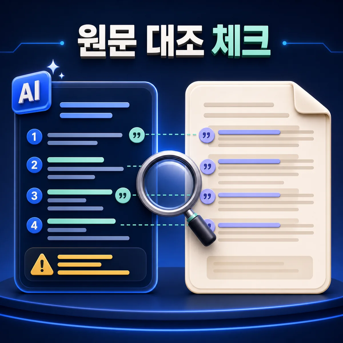 ChatGPT 요약의 날짜 숫자 근거를 원문과 나란히 비교하는 검증 카드