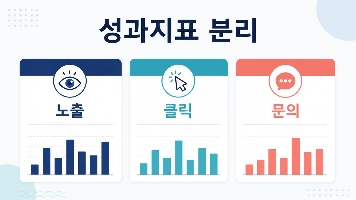 블로그마케팅의 노출·클릭·문의 성과지표를 분리해 확인하는 대시보드 안내