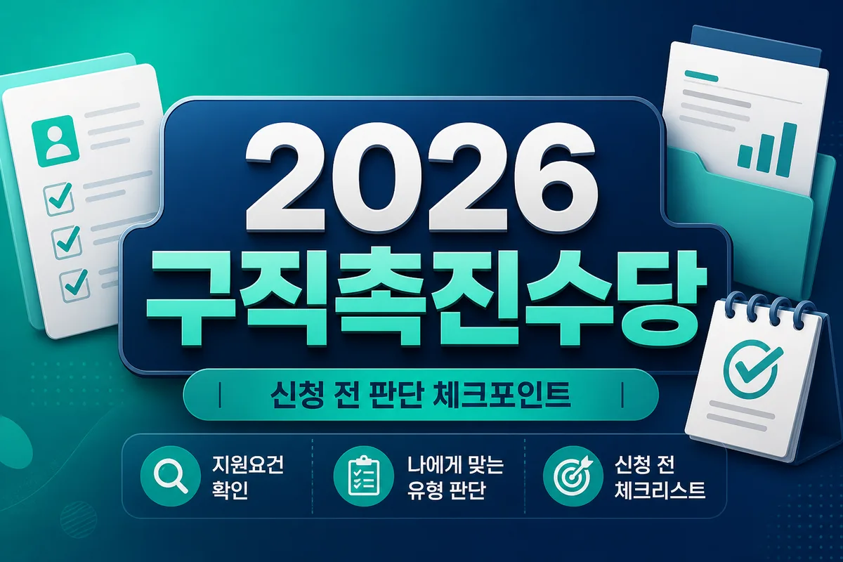 2026 국민취업지원제도 구직촉진수당 월 60만원, 신청 전 소득·재산에서 막히는 이유